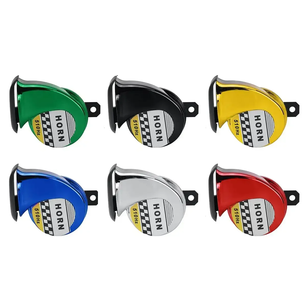12V Universal 400db DC Motorcycle Snail Air Horn Siren Super Loud Waterproof Horn Sound Signal for Car Truck Motorbike
