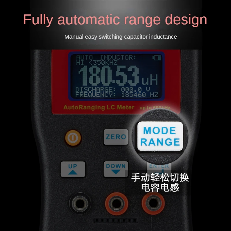 MLC500 High precision automatic range capacitance and inductance meter anti burn digital capacitance tester 5