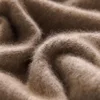 100% Merino Wool Sweater Men's Round Neck Thickened Tops Autumn Winter New Soft Warm Casual Solid Color Knitted Pullover 6
