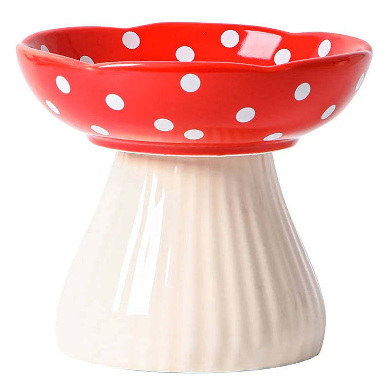 

Cat Bowl Ceramic Tall Protect Neck Spine Anti Knock Over Pet Supplies Dog Rice Bowl Cat Food Bowl