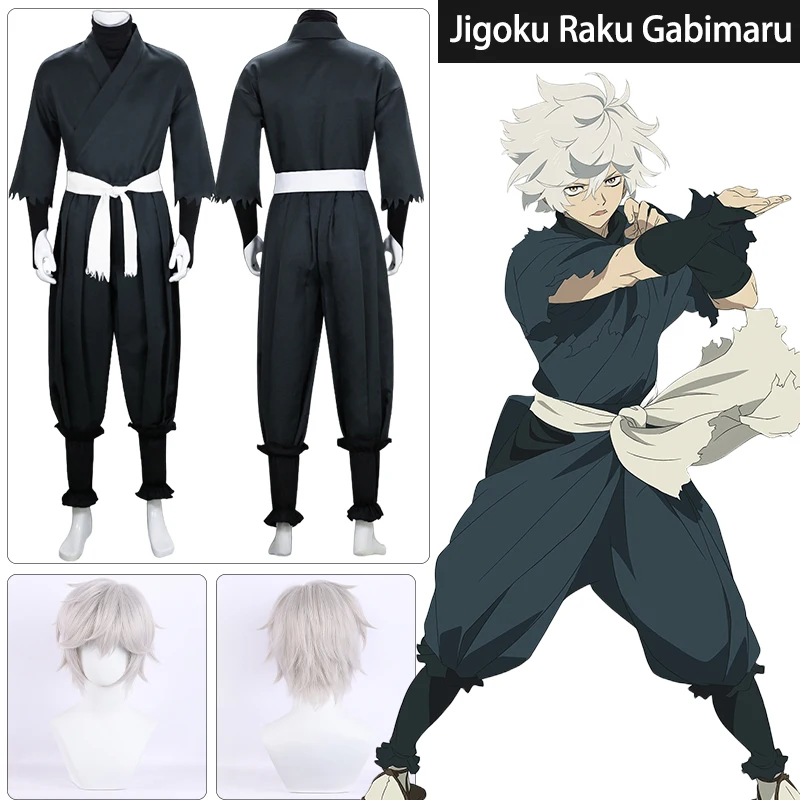 

Gabimaru Cosplay Jigoku Raku Gabimaru Cosplay Costume Anime Hell's Paradise Ninja Uniform Wig Halloween Adult