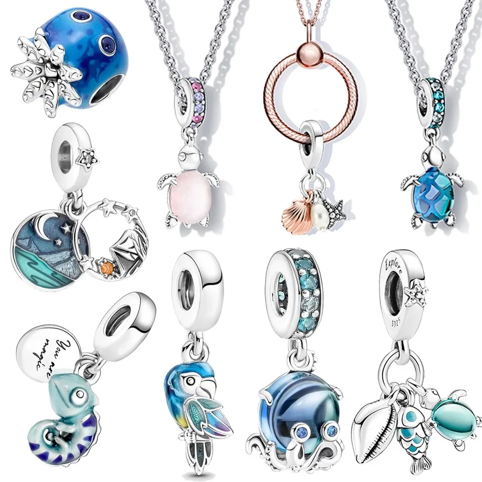 New 2022 Chameleon Charm Pendant 925 Sterling Silver Fit Pandora Original Bracelet Charms Beads for Women Fine Jewelry Gift| | - AliExpress