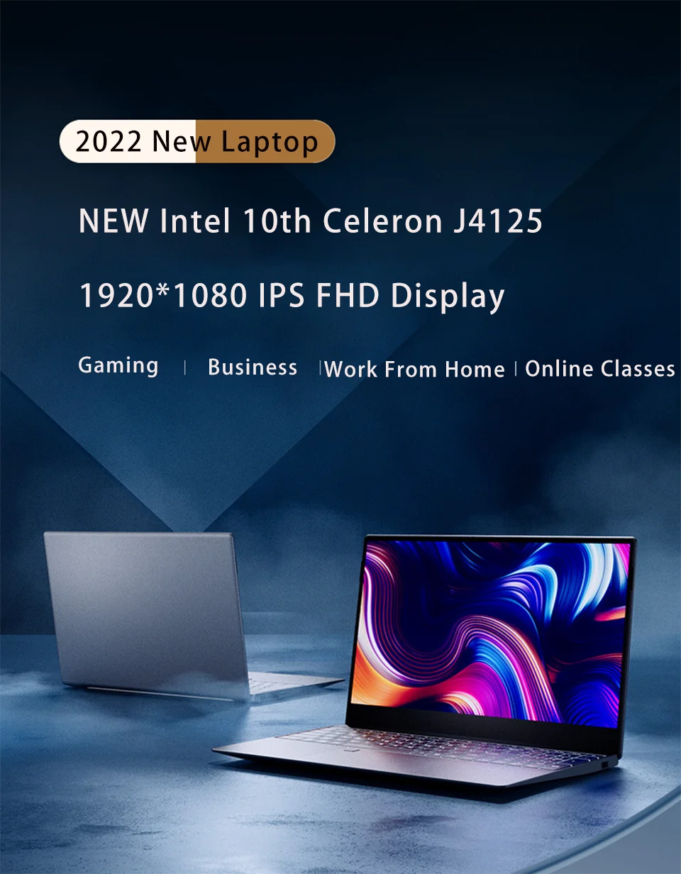 15.6 Inch Laptop Windows 11 10 Pro 1920*1080 Cheap Portable Intel 