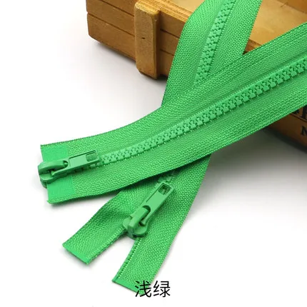 Heavy-Duty Resin Double Slider Zipper for Sewing Projects, Sleeping Bags & Garments (50cm to 200cm)