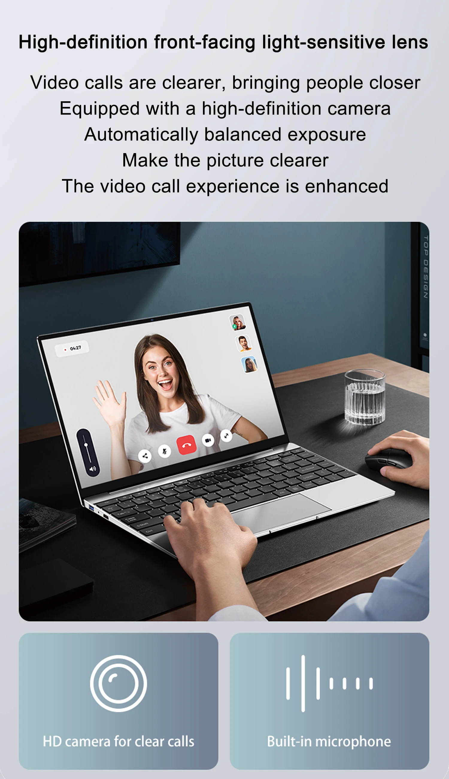 New Ultra Slim Laptop 14.1″ 16GB RAM 2TB SSD Intel 4405U Gaming PC 1920*1080 Display Office Study Computer PC Windows 11 Pro