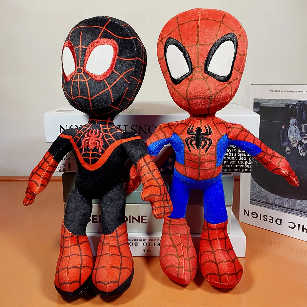 30cm Marvel Movie The Avengers Anime Cartoon Figure Spider Man Fills Plush Toys Kawaii Cute Stuffed Dolls Child Christmas Gifts