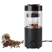 Automatic Coffee Bean Dryer, Coffee Bean Roaster 1300W Stainless Steel Transparent Glass Automatic Coffee Roaster Machine 1