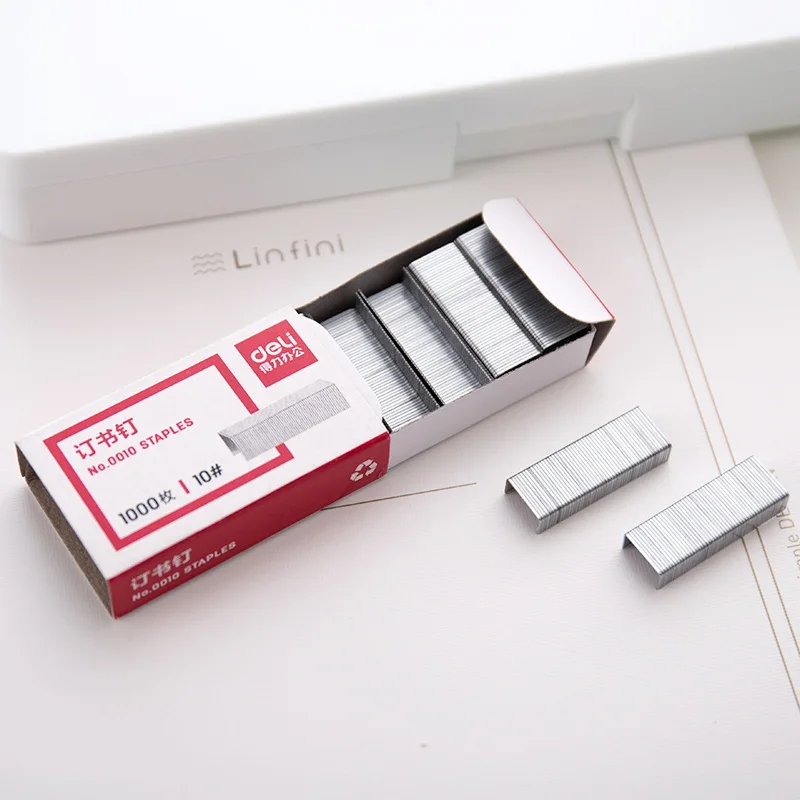 Staples Set 10# 12# 24/6 Stainless Steel Staple Nails for Stapler Binder 1000pcs staple nails set