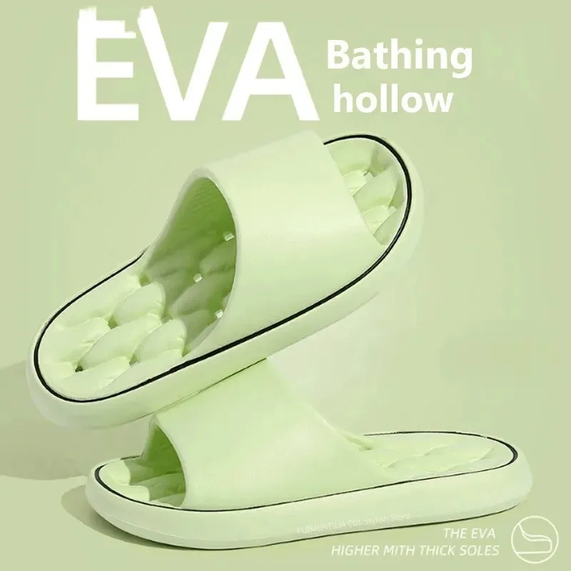 Bathroom House Slippers Leaking Quick-Drying Shower Slipper Light Weight Waterleaky Beach Flip Flops Women Swimming Slides 3