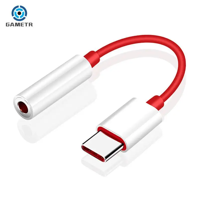 원플러스 안드로이드 휴대폰용 헤드폰 커넥터 어댑터, USB C 타입에서 3 5 mm 이어폰 잭 케이블 어댑터, 오디오 분배기, 1PC