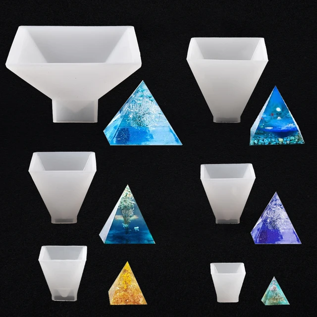 15CM Large Pyramid Silicone Molds for DIY Epoxy Resin Jewelry Making Tools  Support Frame Home Desktop