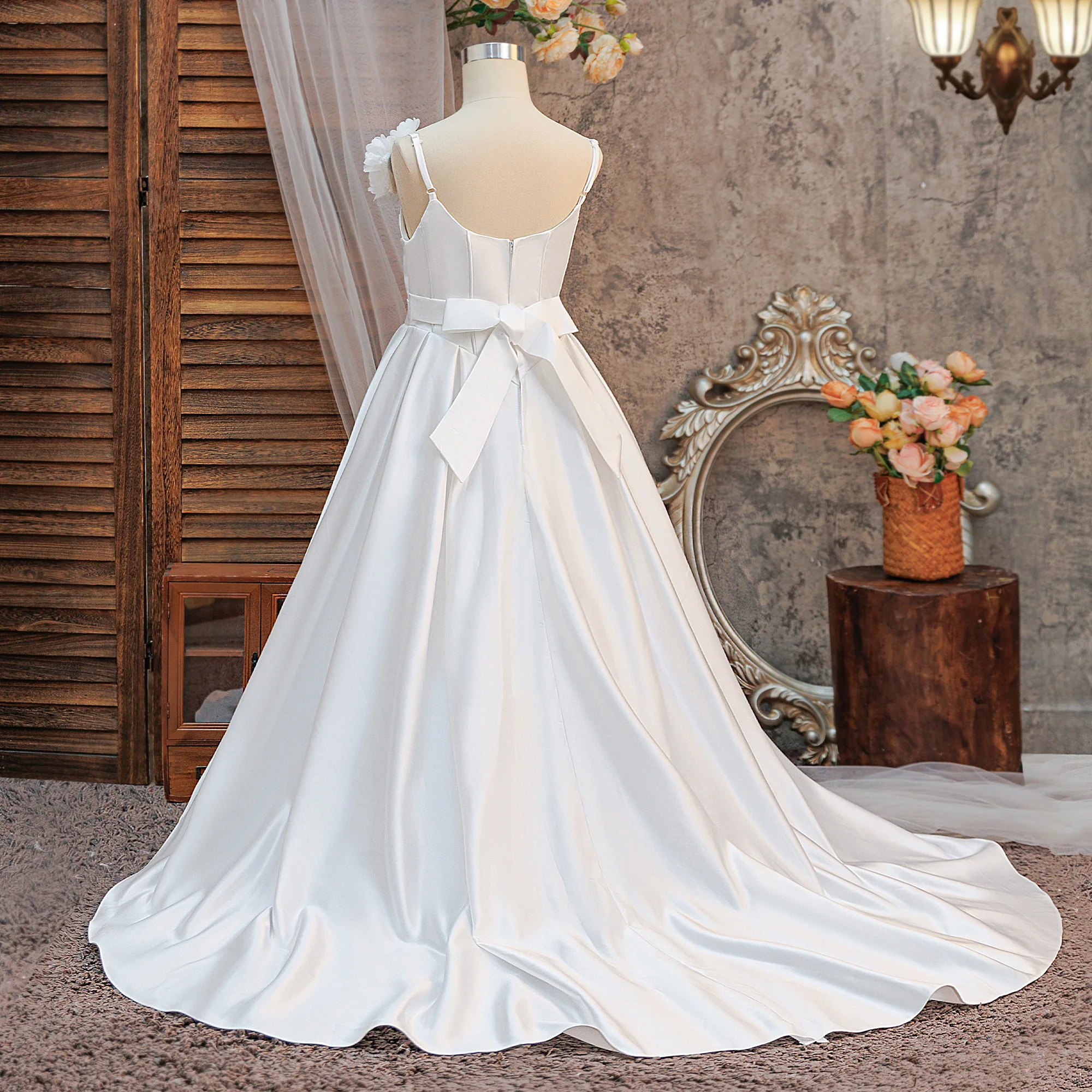 Fashion Bridesmaids Girls Dress Elegant Baptism Wedding Party Princess Prom Dresses Girl Birthday First Communion Christmas Gown - 5
