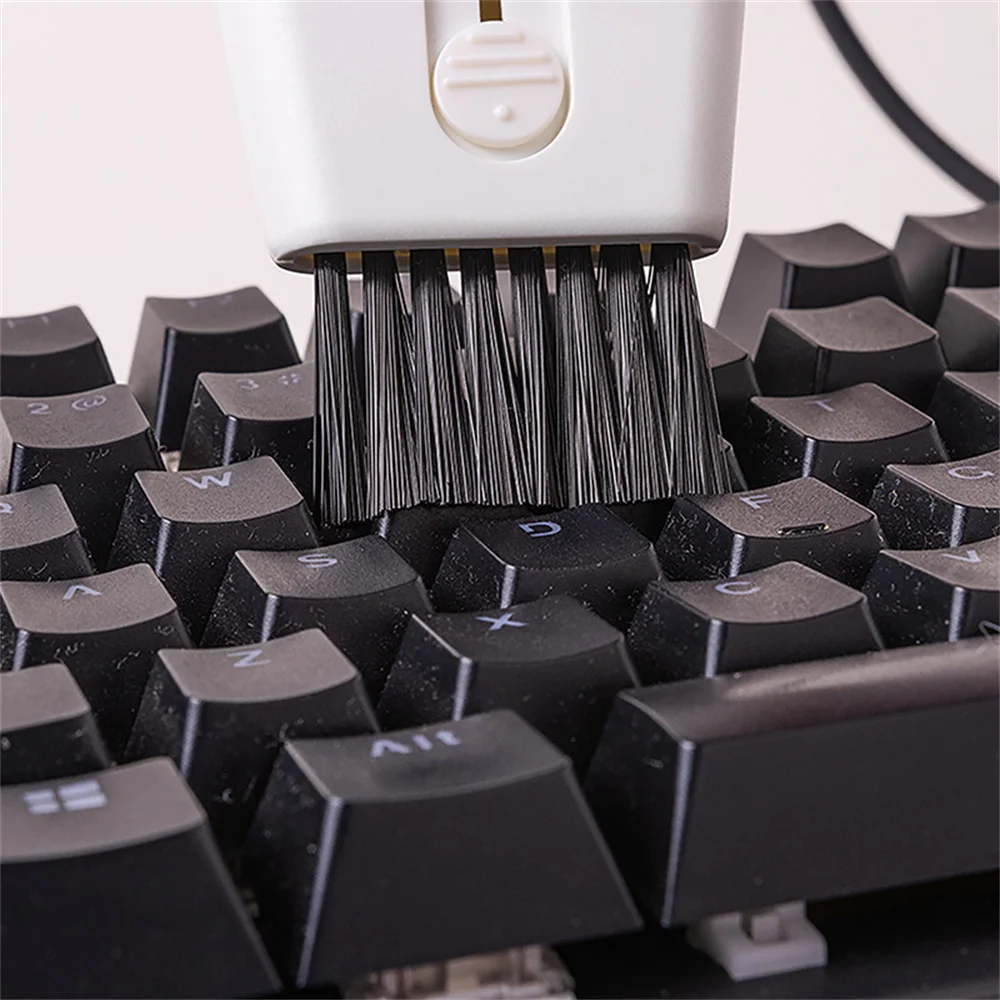 Multi-Function Cleaning Brush Double-Ended Keyboard Computer Screen  Equipment Brush Car Portable Soft Brush Cleaning Tool