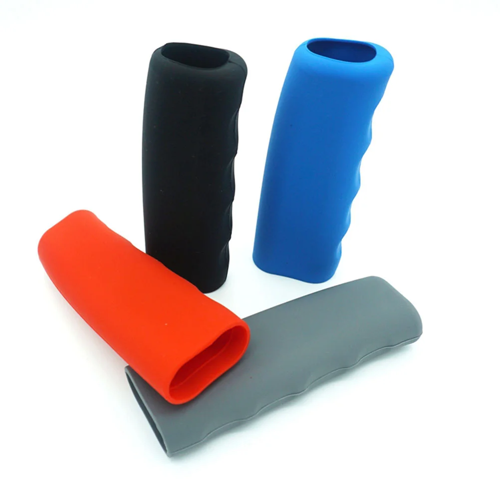 

Practical Silicone Cover Universal Wave Shaped Handbrake Cover Protector for Car (Red)