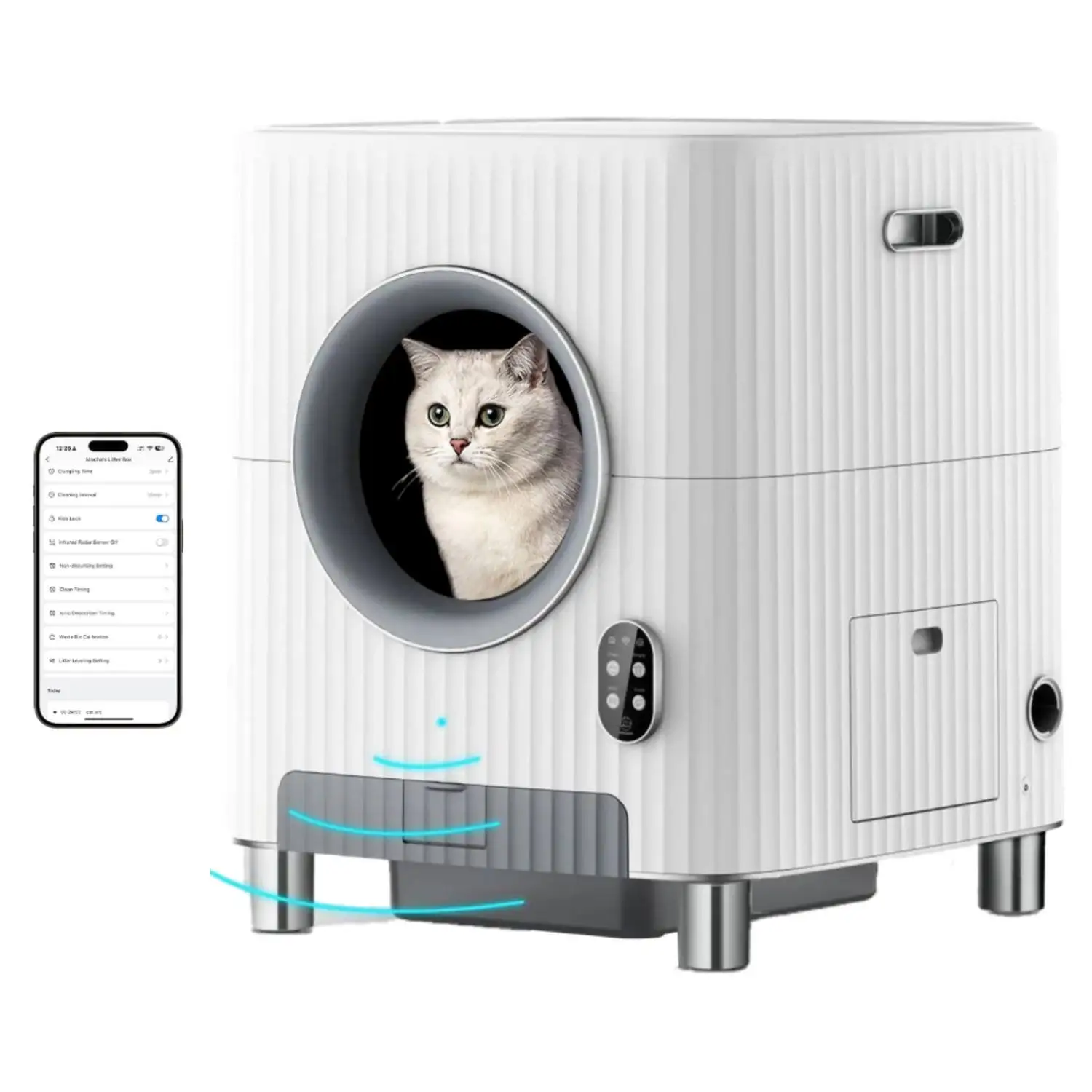 

Hot Sale Lezi electric auto Luxury Large Smart Cat Toilet Self Cleaning Automatic Cat Litter Box Toilet