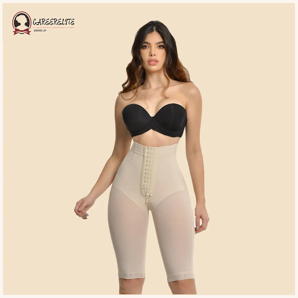 Description Picture 5 of itemFajas Colombianas Compression Shapewear Open Bust Tummy Control with Zipper Gaine Amincissante Femme Ventre Plat Bodysuit Corset