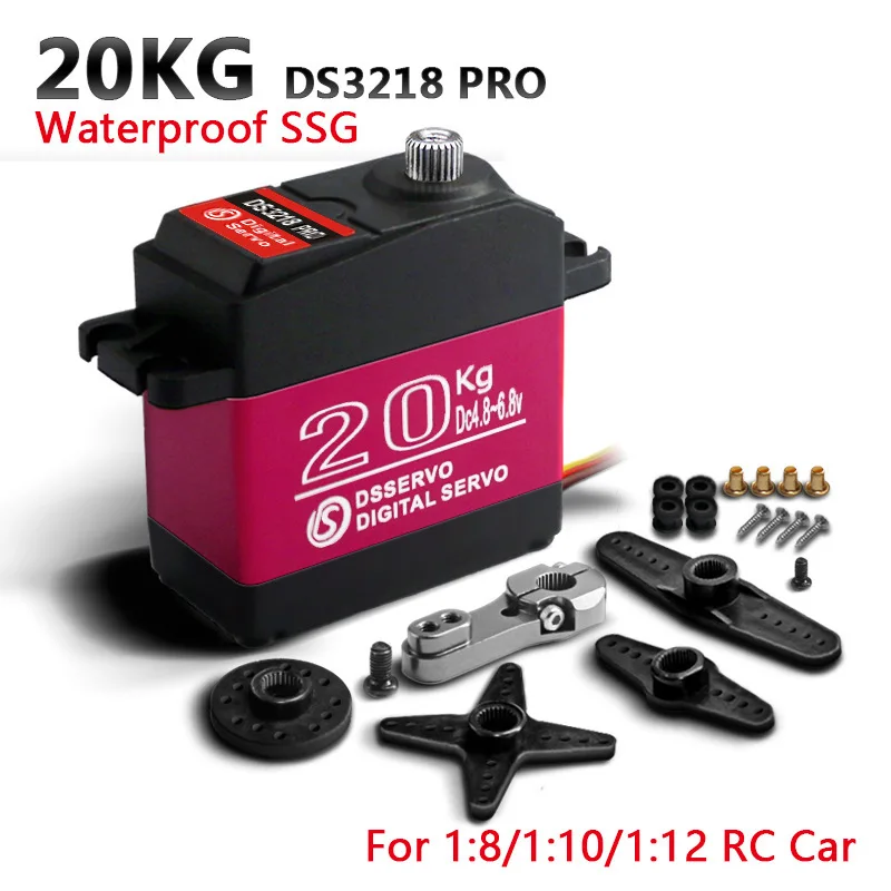 Waterproof Servo 20Kg 25Kg 30Kg 35Kg 40Kg High Speed Servo Metal Gear Digital RC Baja For 1/8 1/10 RC Cars 1Pcs