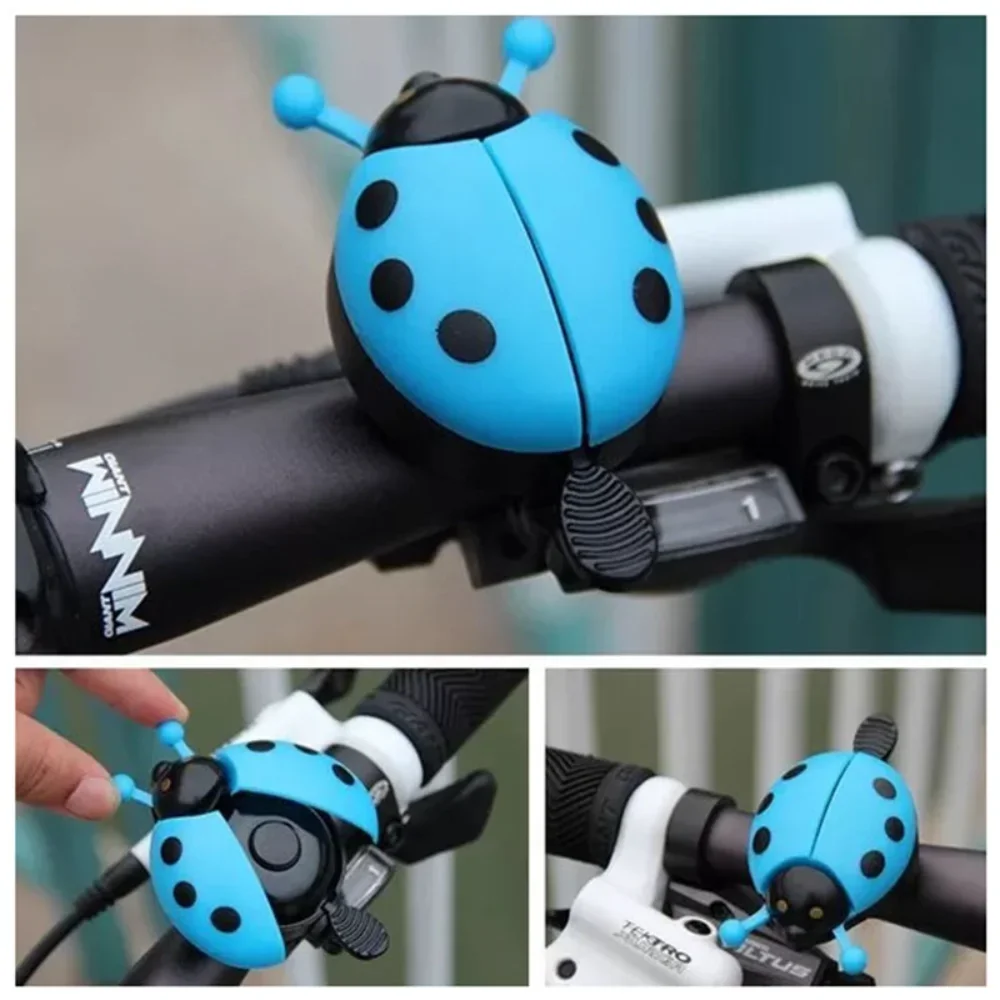 

Bicycle Bell Cartoon Beetle Ladybug Horn Mountain Bike Cycling Ring for Lovely Kids Bike Ride Horn Alarm Bicycle Accessories