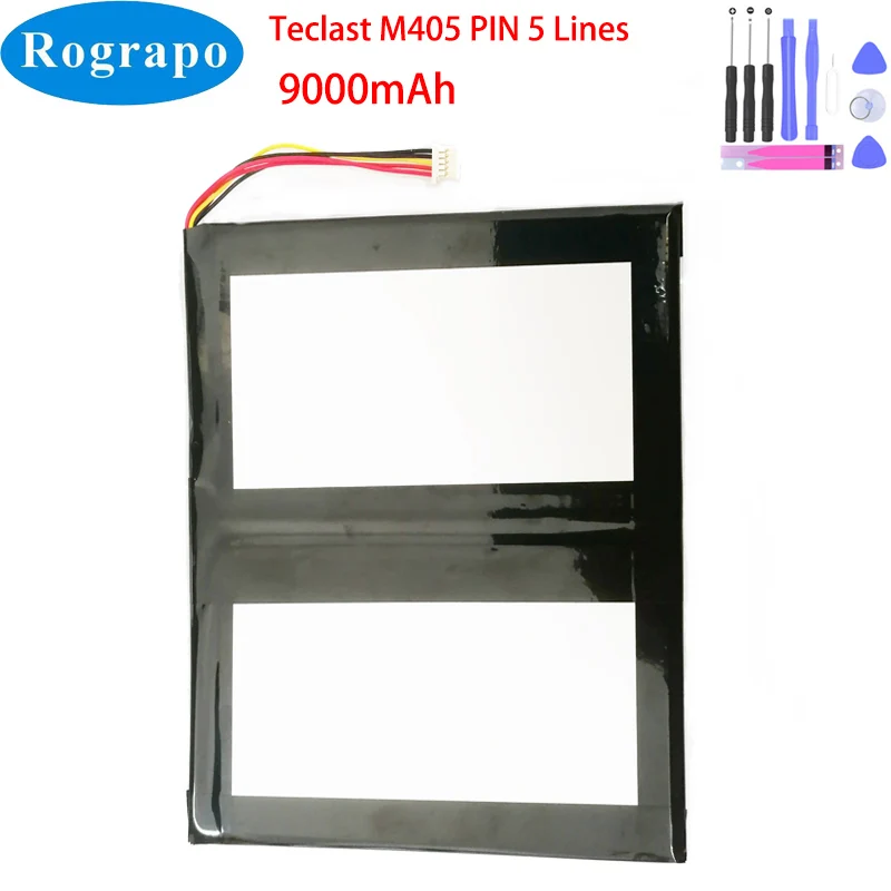 Rechargeable Battery 9000mAh Tablet PC Battery For Teclast M40 22Wh 3.8V 5 Wire Plug