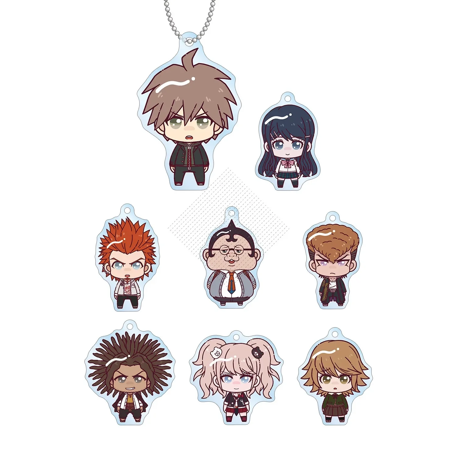 

Anime Enoshima Junko Yamada Hifumi Oowada Mondo Naegi Mokoto Keychain Doll Acrylic Keyring Bag Pendant for Gift