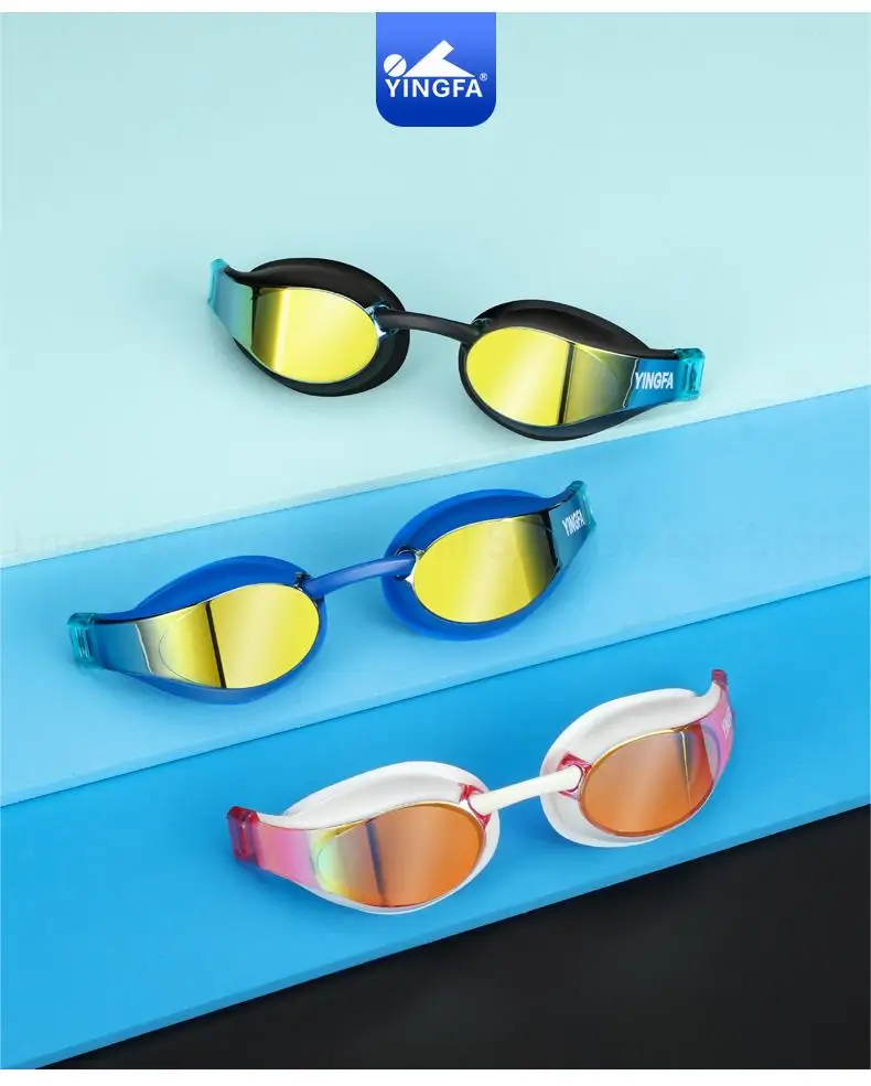 YINGFA Unisex Uv Protection Swimming Goggles High Quality Professional Racing Swim Eyewear For Competition,Silicone Diving Glass