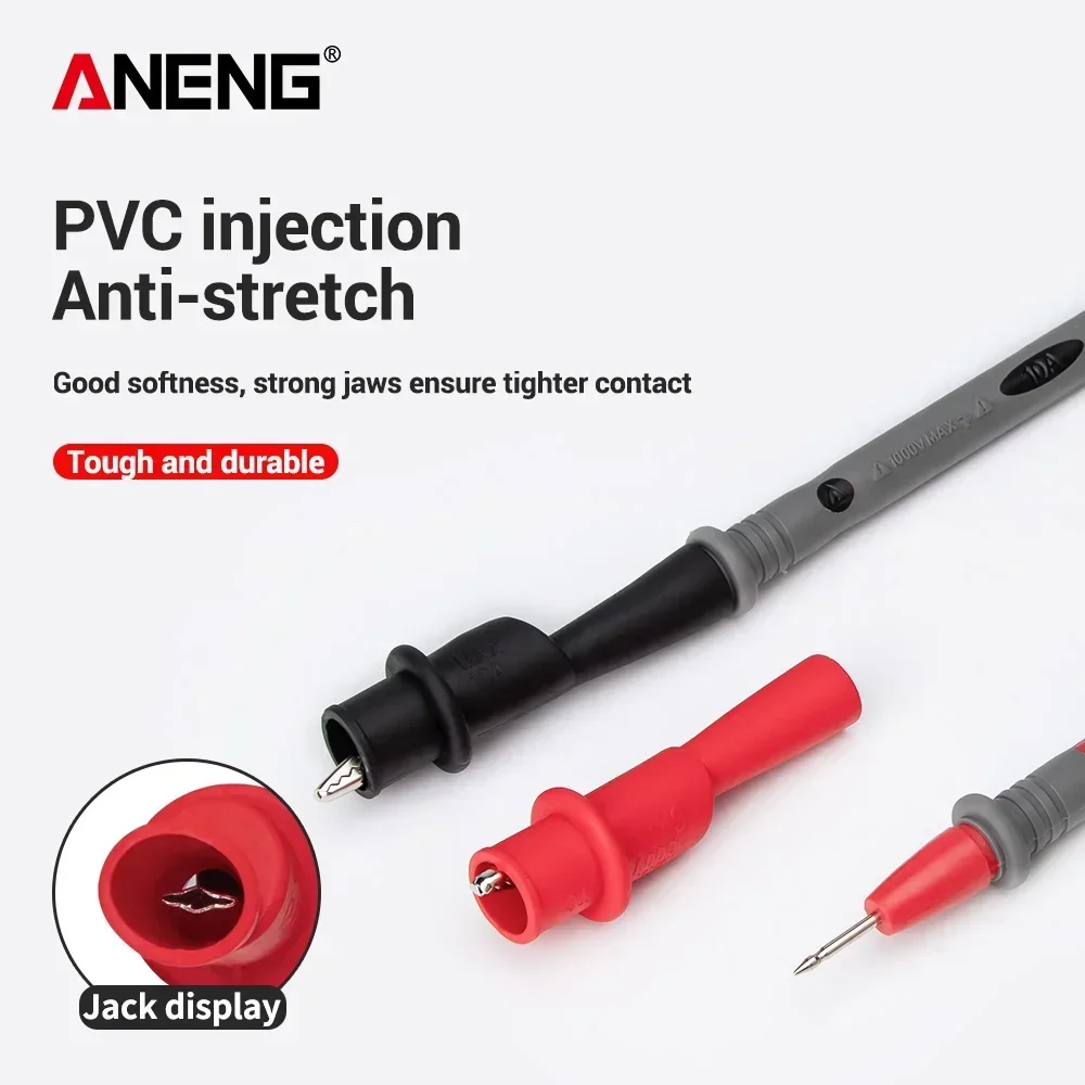 Multimeter Test Probe Alligator Clip Clamp 1 Pair For Multimeter Tester