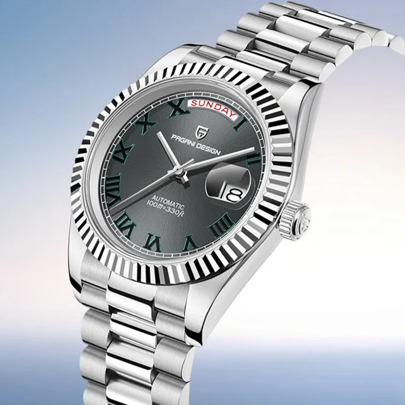 

PAGANI DESIGN Weekly Calendar Type 40mm Man watch 100M Waterproof NH36A Sapphire Watch Mechanical Stainless steel Luxury Clock