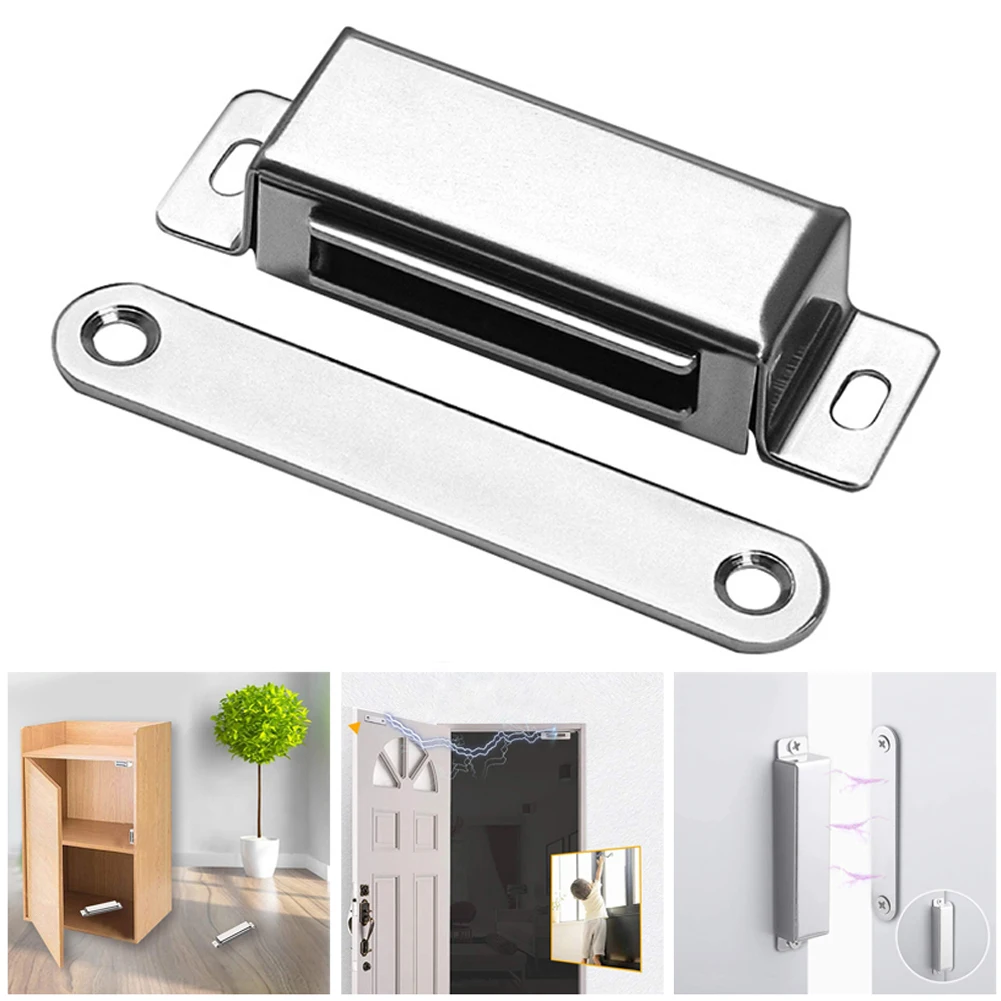 

Cabinet Magnetic Door Catch Strong Heavy Duty Cupboard Magnets 20KG Kitchen Door Stainless Steel Cabinet Door Suction Door Stops