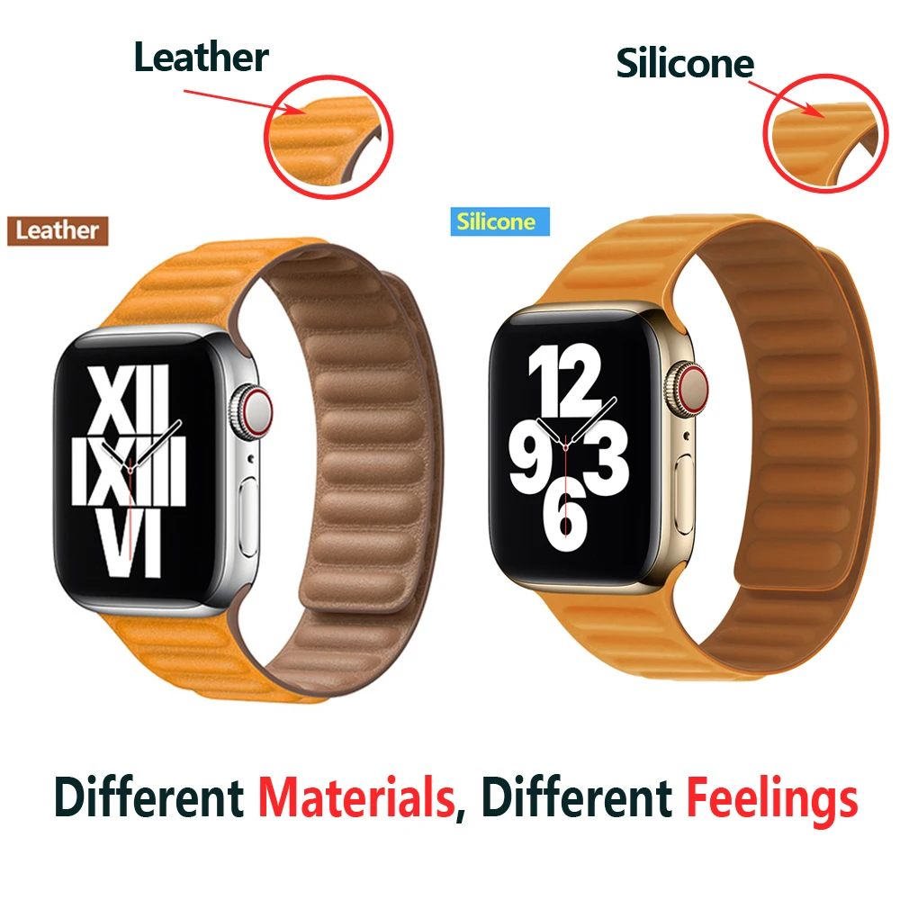 Deeplus for Apple Watch Band 45mm 44mm 42mm 41mm 40mm 38mm, Carved Handmade Bump Retro Genuine Leather Flower Replacement Strap for Men Women Brown