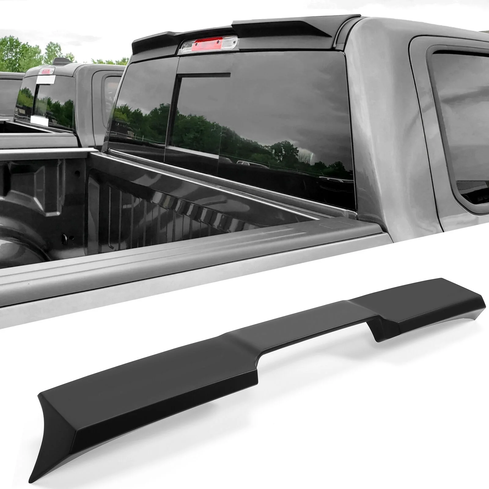 FORTruck Cab Roof Spoiler Wing Top Compatible With Toyota Tundra 2014-2021 CrewMax 1