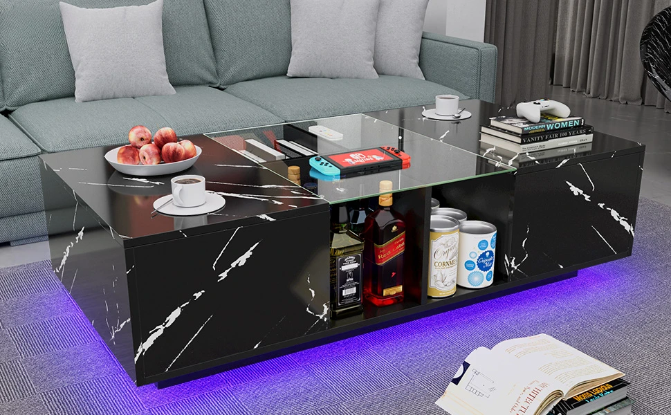 black coffee table