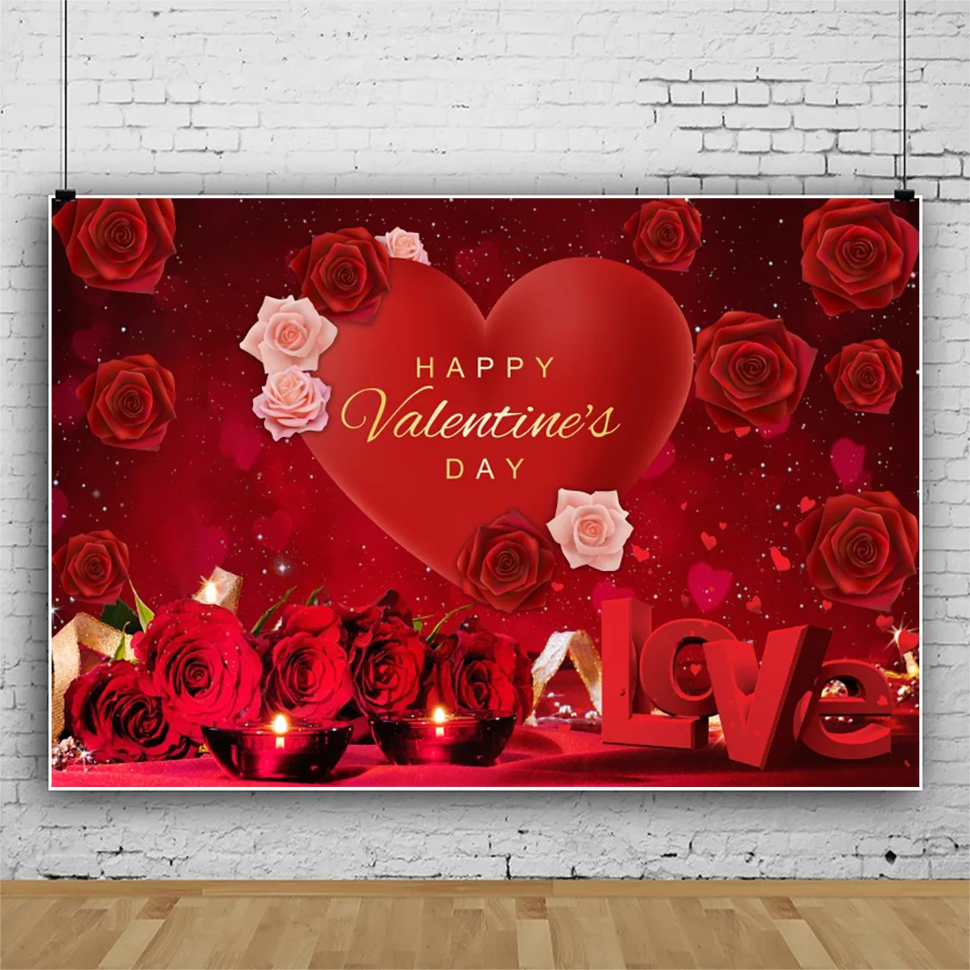 Babyshower Decoration Custom Background Love Balloon Roses Baby Shower Childrens Birthday Party Supplies Backdrops D