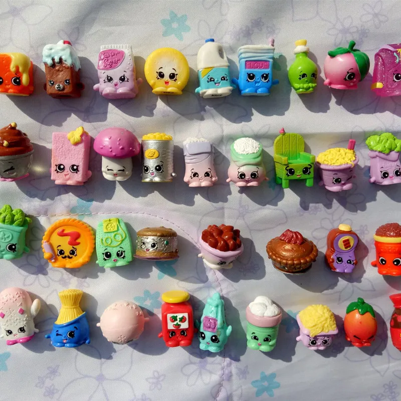 20/100 stücke Cartoon Obst Shop Action figur Spielzeug für Kinder Kawaii Sammlung Modell Puppen für Mädchen spielen Geschenk