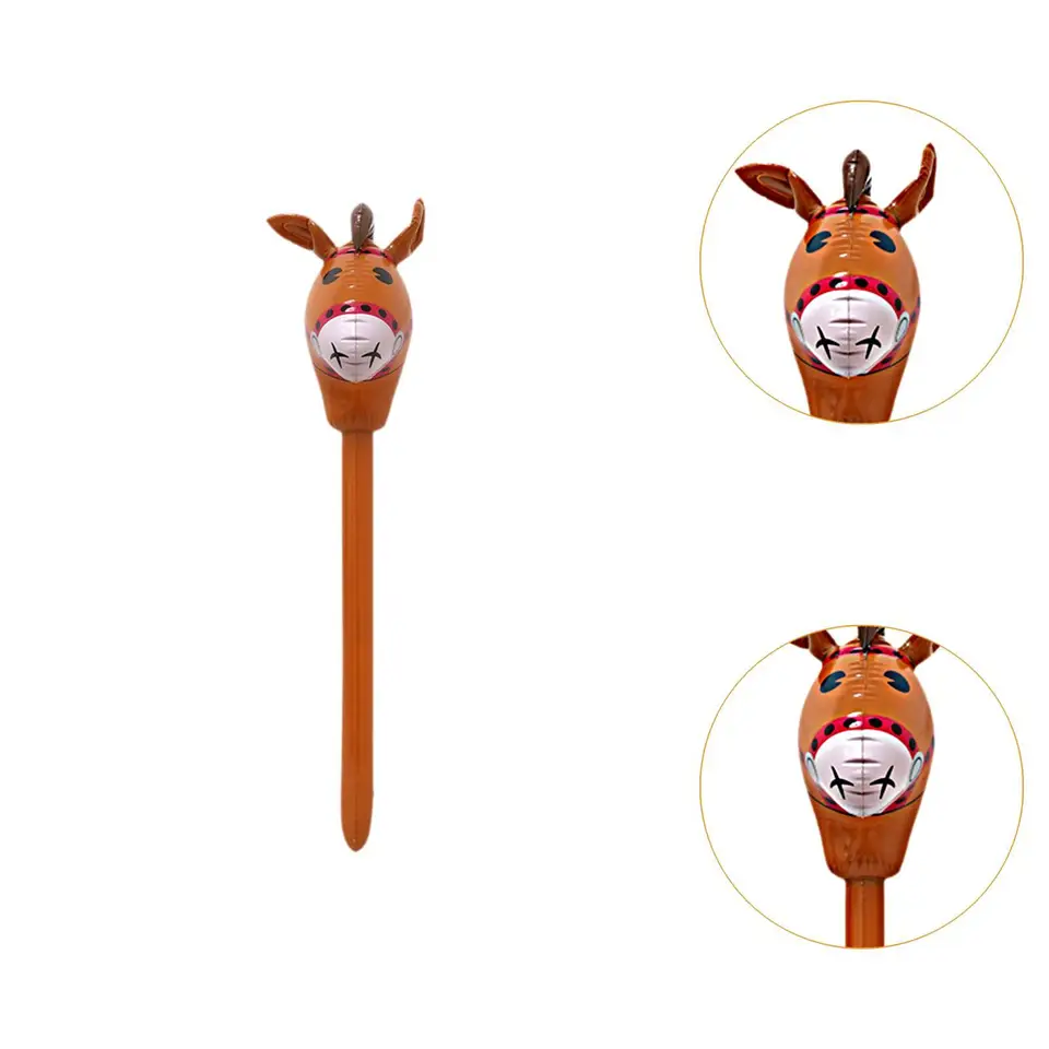 Hobby Horse Stick Toy, Horse Riding Stick, Portable Cartoon Horse