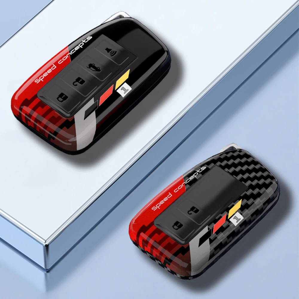 Premium ABS Carbon Car Key Case Cover