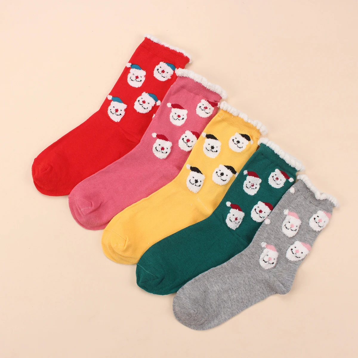 Neue Weihnachten Socken Korallen Fleece Winter Plüsch Verdickt Warme Entbindung Boden Socken Männer und Frauen Paar Socken Schlaf Socken Geschenk – Detail 31
