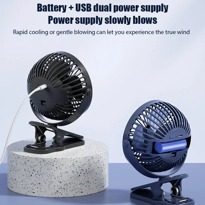 USB Rechargeable Table Fan Clip-on Type Portable Mini Desk Fan 360 Degree Rotation Adjustable Clip-on Fan For Student Dormitory 3 USB Rechargeable Table Fan Clip-on Type Portable Mini Desk Fan 360 Degree Rotation Adjustable Clip-on Fan For Student Dormitory 3
