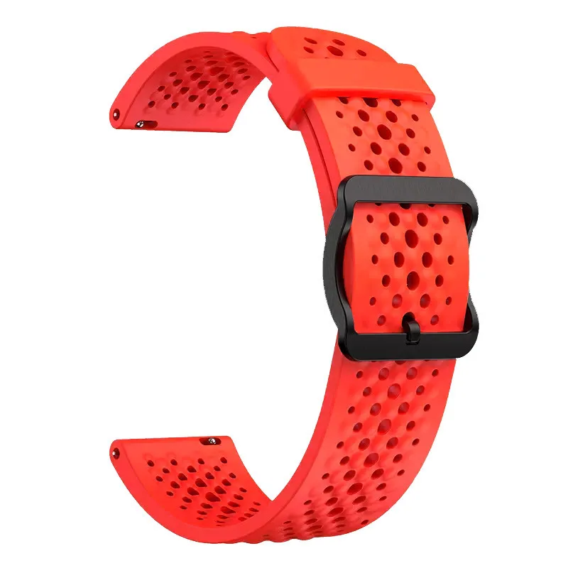 Breathable Soft Silicone Waterproof Sport Watch Strap