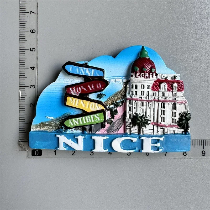 Aimant Autocollant Nice France 3D Fridge Magnet, Home & Kitchen Decoration Magnetic Sticker Nice France Refrigerator Magnet Travel Souvenir Gift Magnets For Fridge