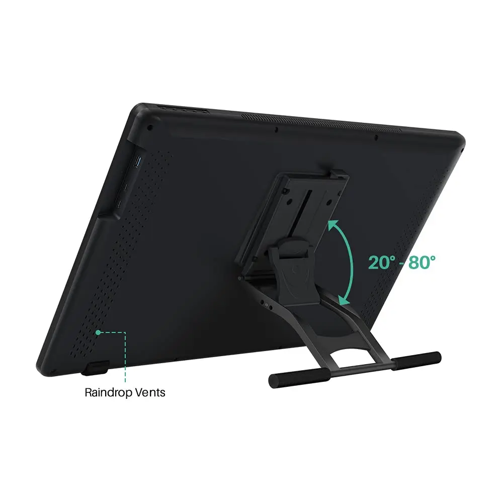 HUION-Kamvas 24 Plus 펜 디스플레이 태블릿 모니터, 23.8 인치 디지털 그래픽 드로잉 모니터, 8192 레벨 배터리 없는 펜