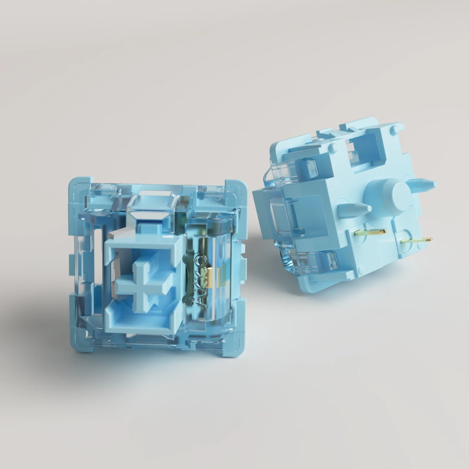 Pro Creme Azul Interruptor Tátil com Haste Dustproof Compatível com Teclado Mecânico mx 45 Pcs 45 Pcs Akko-v3 - Imagem 3