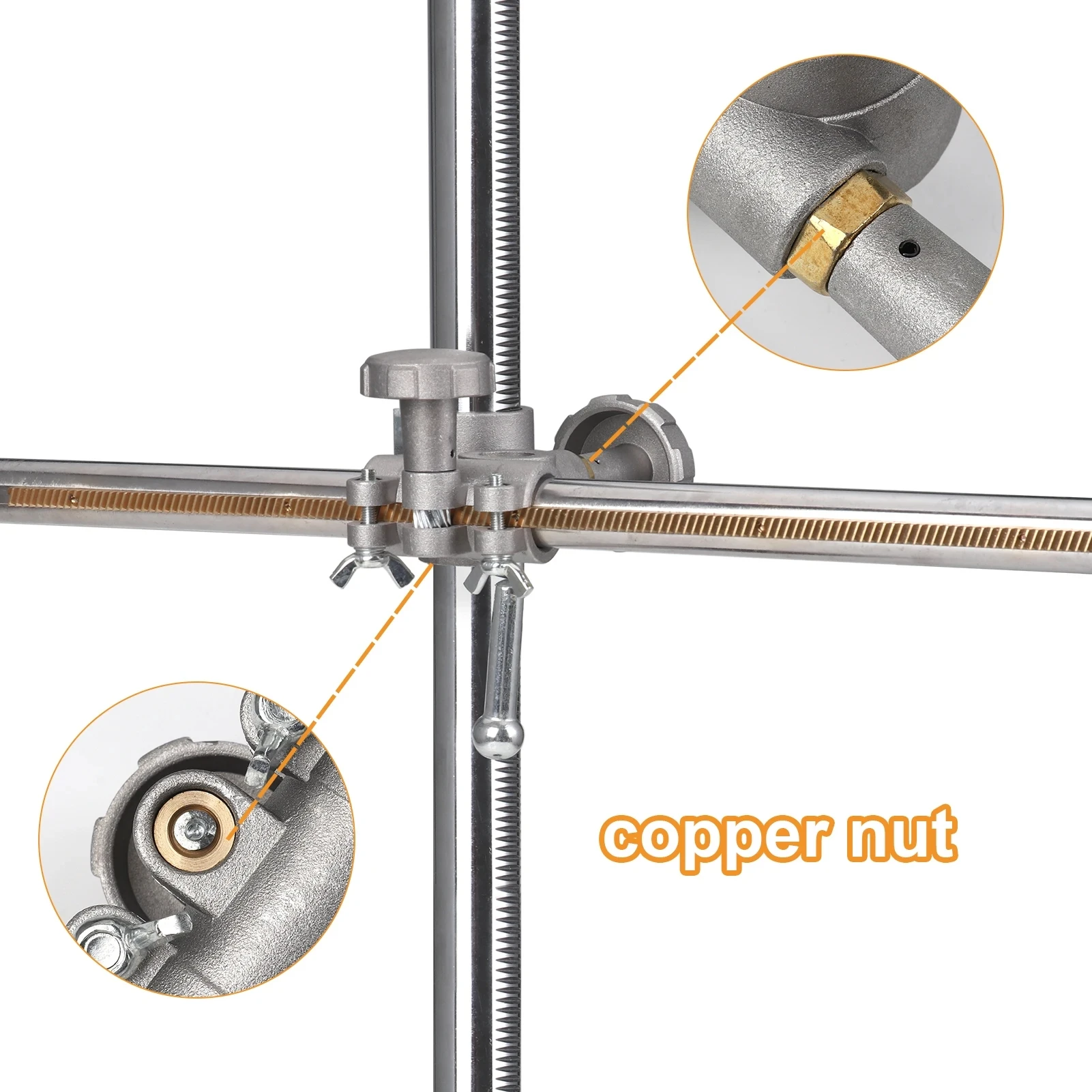 60x50cm Welding Torch Holder Support TIG MIG Gun Holder Clamp Mountings fit Welding Positioner Turntable Rotator Rotary Table 4