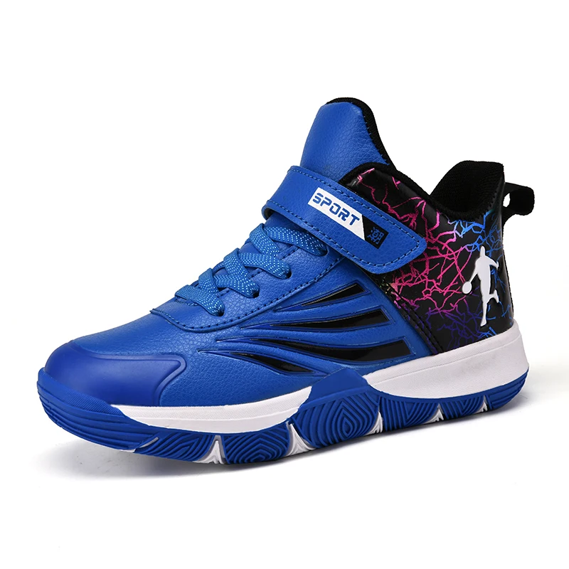 

Children Brand Boys Basketball Shoes Rubber Non-slip Kids Sneakers Top basket ball Shoes Unisex Boy Girl Child Trainer Basket