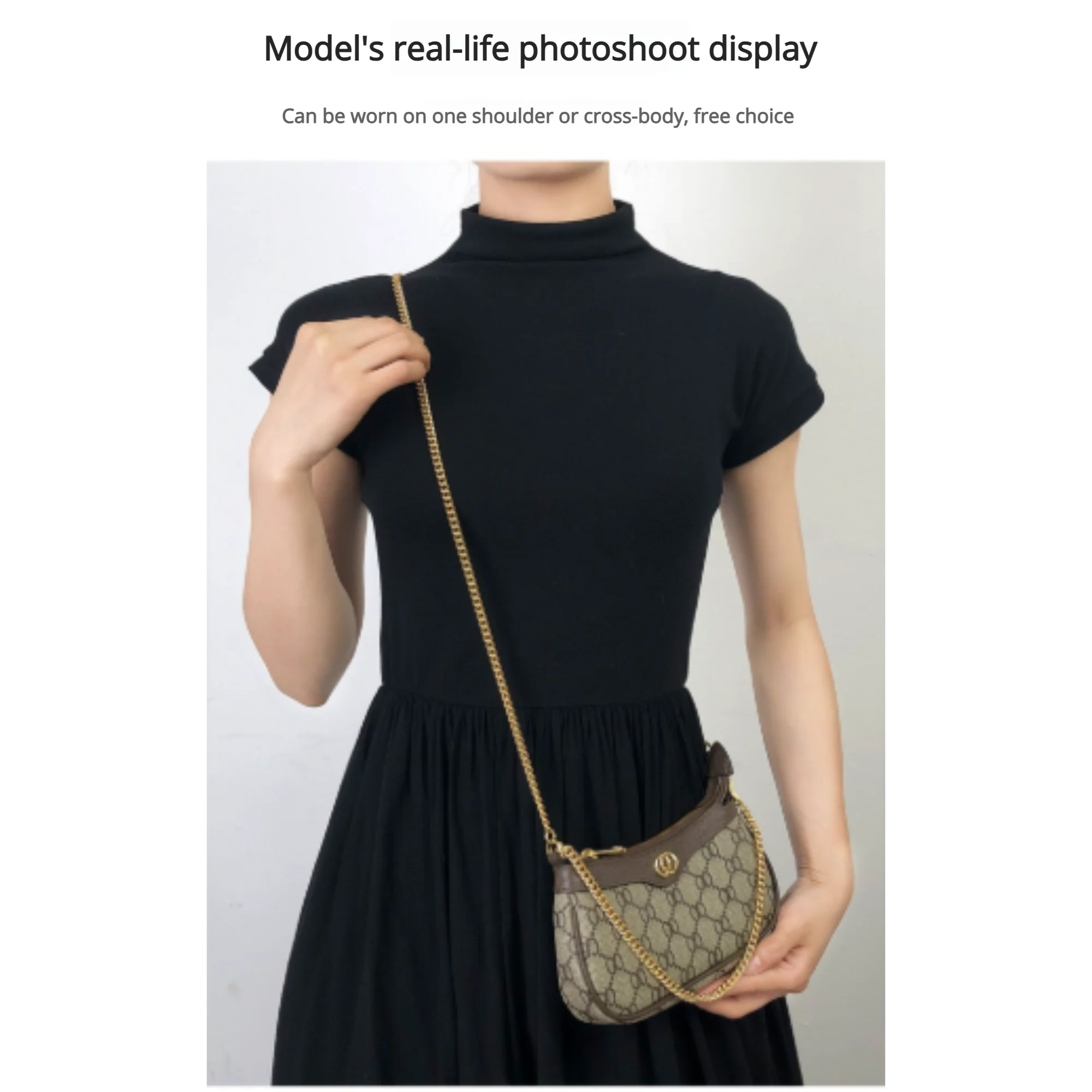 Tasche Metall Kette Für Ophidia Frauen Tasche Mode Langlebig Hochwertige Nicht Leicht Zu Verblassen Tasche Strap Modifikation Tasche Zubehör – Detail 3