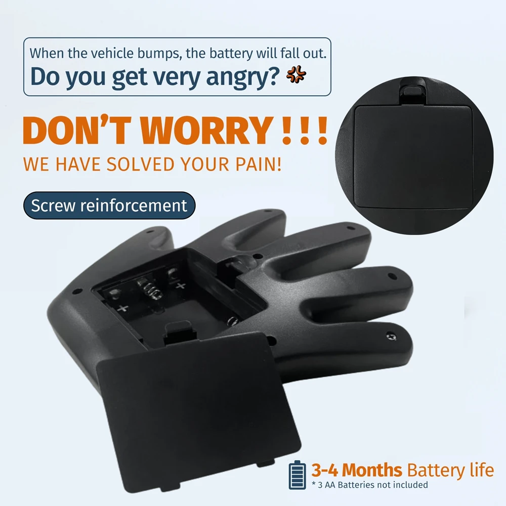 Funny Car Finger Light with Remote Gesture LED Funny Back Window