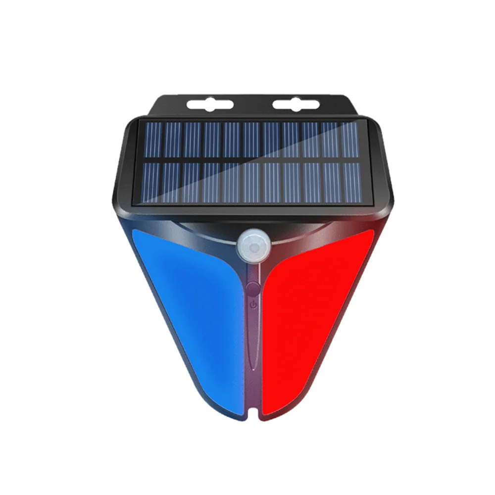 

Alarm Siren Motion Sensor Home Yard Outdoor Wireless Solar Powered Strobe Light Siren Waterproof Flash Alarm Lamp Solar System