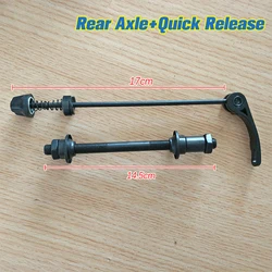 Universal Quick Release Bicycle Axle Set with Bearing Modification Accessories (Rear)