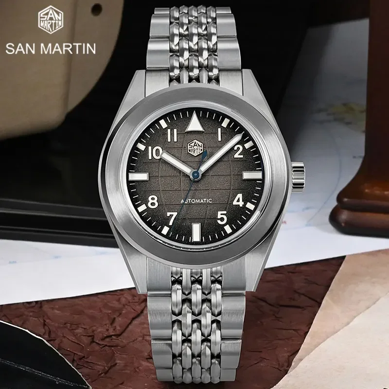 

San Martin New 39.5mm Fashion Sport NH35 Mens Diver Watch 10ATM Waterproof Automatic Mechanical Wrist watch Luminous Sapphire