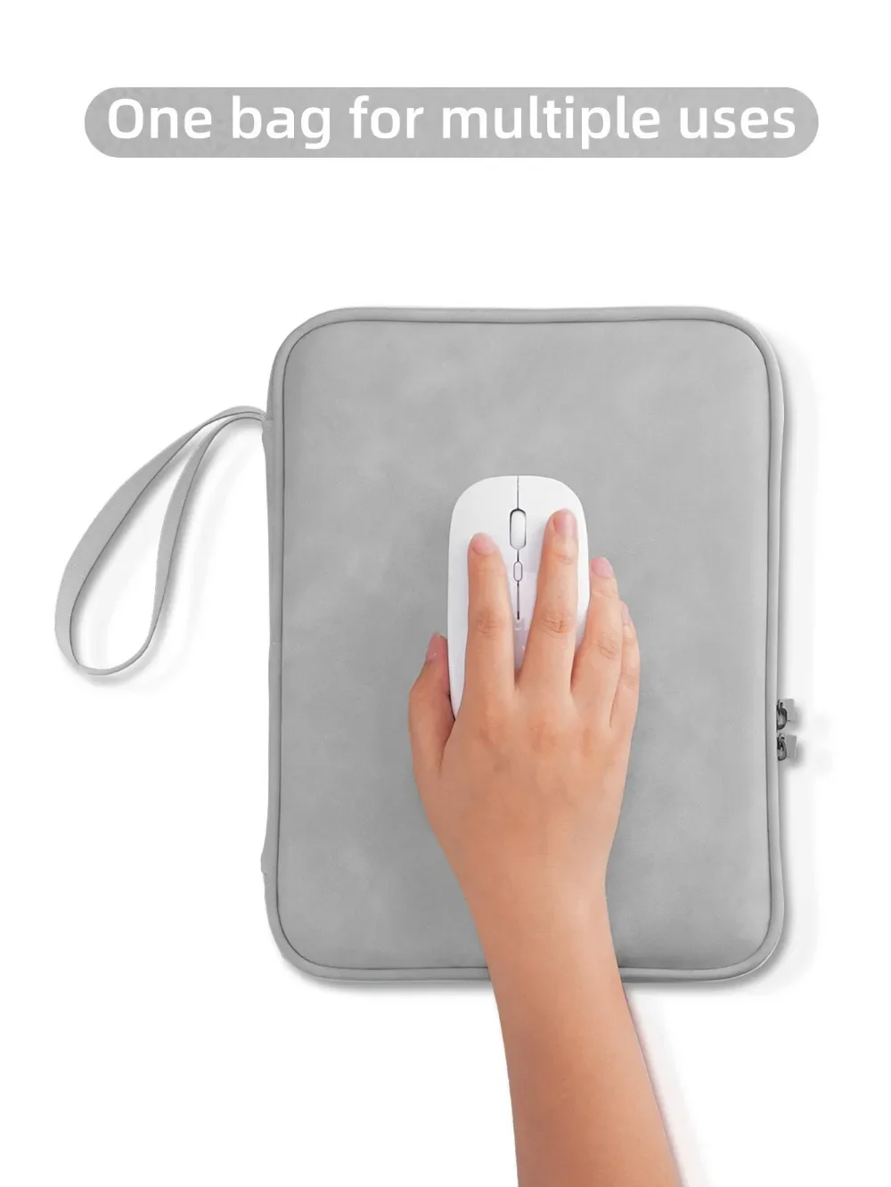 Multi-Pocket Shockproof Tablet Sleeve with Anti-Dust Protection