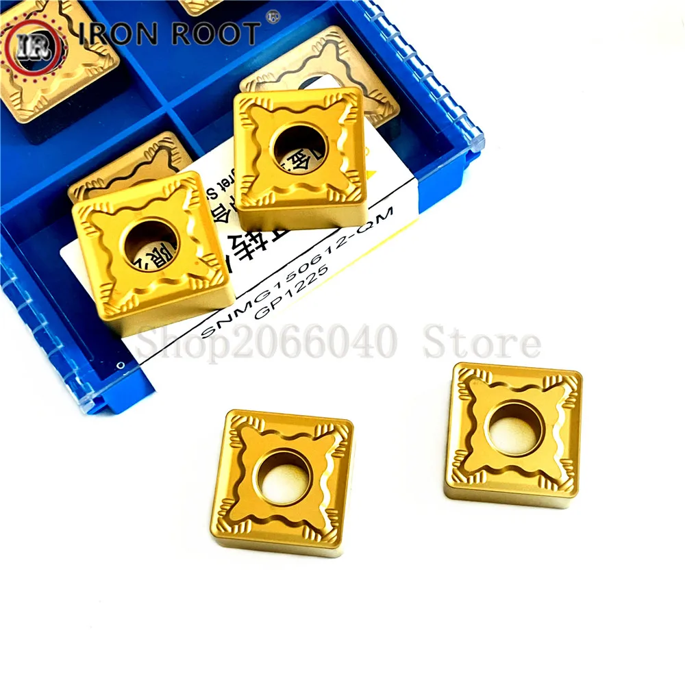 

Твердосплавная вставка SNMG150604 SNMG150608 SNMG150612 -QM GP1225, токарный станок с ЧПУ для обработки металла, стальные детали для инструментов MSSNR/L
